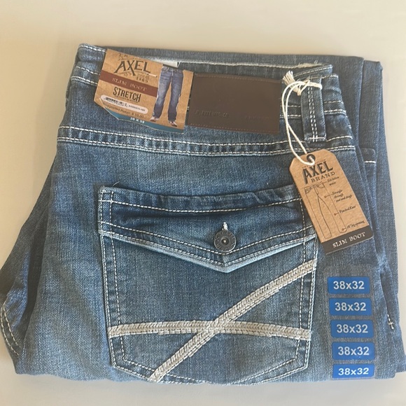 T.K Axel Jeans Tk Axel Slim Bootcut Stretch Jeans 38 X 32 And Wt